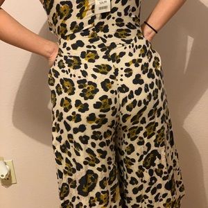 Cheetah print romper